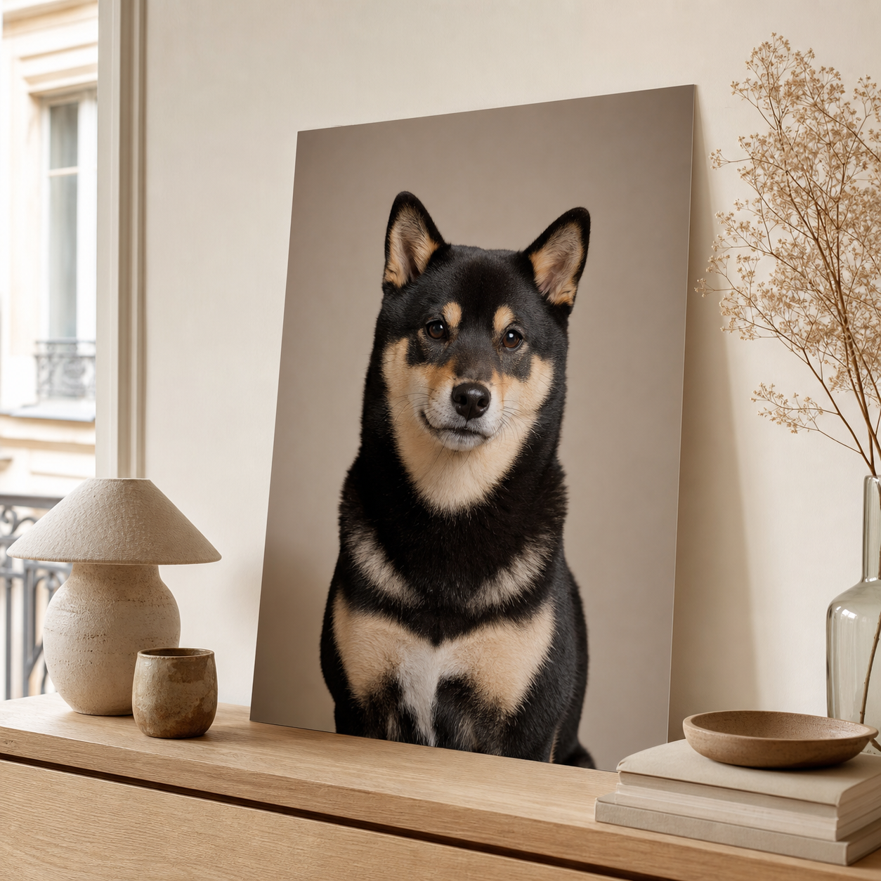 Aperçu du Shiba Inu transformé en portrait